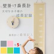 身長計 壁掛け 木製 選べる5カラー 数字あり メモリ付き 10-200cm シンプル 成長 安全 子ども 身長