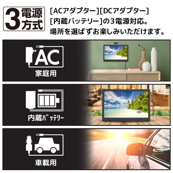 14インチ録画機能付きポータブルTV OT-CT14AK ダイアモンドヘッド 株式