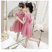 子供服 ワンピース 韓国子供服 女の子 ワンピース 膝丈 キッズ ノースリーブ ドレス ストライプ