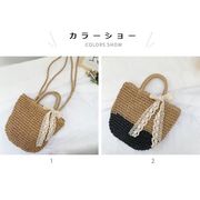 かごバッグ レディース ハンドバッグ トートバッグ 籠バッグ ストローバッグ 夏 カゴバッグ
