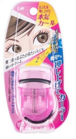 貝印　プッシュアップカーラー　ピンク KQ0849