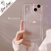 ぷっくりハートのクリアiPhoneケース