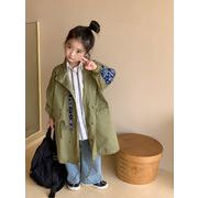 2023年秋新作★子供服★女の子 韓国風 セミロング  スプリングコート ファッション  ★80-140cm