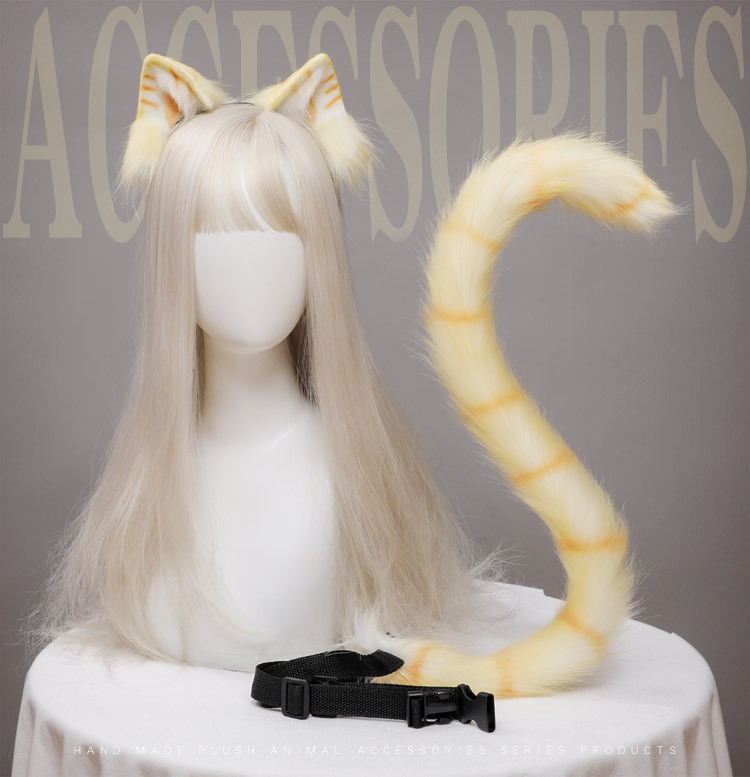 3色 ロリータ 猫耳 カチューシャ 猫のしっぽ 尻尾 かわいい コスプレ COSPLAY アクセサリー