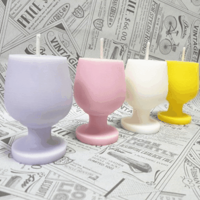 石鹸ローソク アロマキャンドル バスボール素材 レジン枠シリコンモールド 蝋燭 グラス コップ