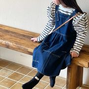 ★Girls★　子供Tシャツ　長袖　ボーダーライン　90~140cm 　韓国キッズファッション