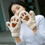 手袋　　猫の足　暖かい　冬　可愛い
