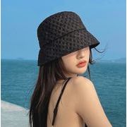 夏レディース帽子★薄い漁師の帽子★日焼け止め、日よけ帽★ファッションハット★紫外線対策