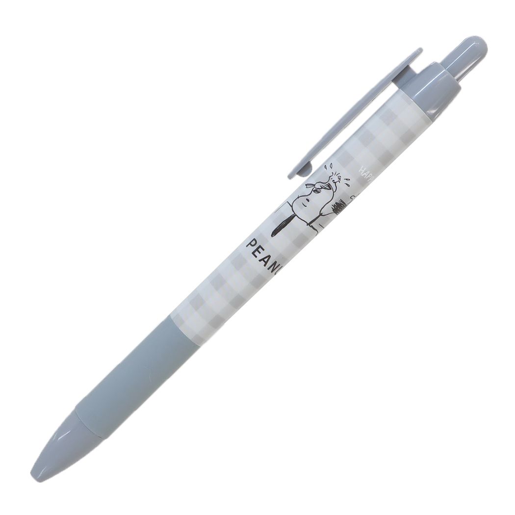 【ボールペン】スヌーピー ノック式 ボールペン 0.7mm ヴィンテージ モノトーンチェック