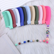 新作　カスタム櫛　ビーズくし　手芸DIY  ブラシ　ハンドメイド