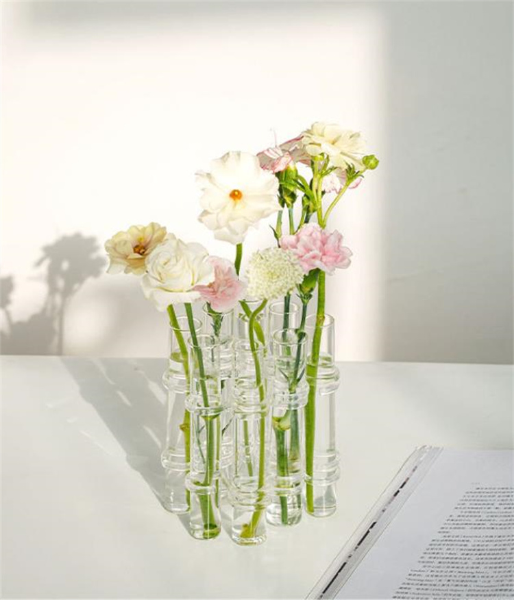 おしゃれの必需品 花瓶1列 花 水耕器 透明花瓶 花棚 試験管 おしゃれの必需品 花瓶1列 花 水耕器 透明花瓶 花棚 試験管