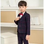 子供 スーツ  5点セットアップ 子供服 キッズ ジュニア男の子ドレス  入学式 卒業式 フォーマル