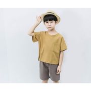 子供服 セットアップ 夏 男の子 キッズ 韓国子供服 上下セット 半袖 Tシャツ ショートパンツ