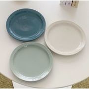プレート    飾り盤     撮影道具    トレイ    レトロ    デザート皿    3色