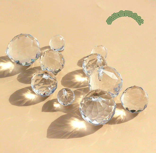 水晶球 DIY用品 クリスタル クリア ボール 無色透明 装飾 キラキラ 20mm-40mm