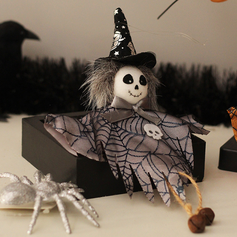 ハロウィン飾り置物、アンティーク魔女人形-
