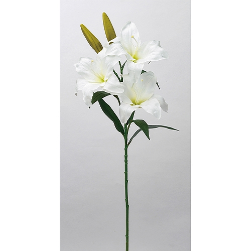 造花　ドライ　ディスプレイ　Ａ－３４１６７　カサブランカリリ　＃００１　ホワイト