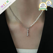 ネックレス 首飾り 真珠 不規則 優しい 高級感 ファッション ジュエリー レディー 設計感