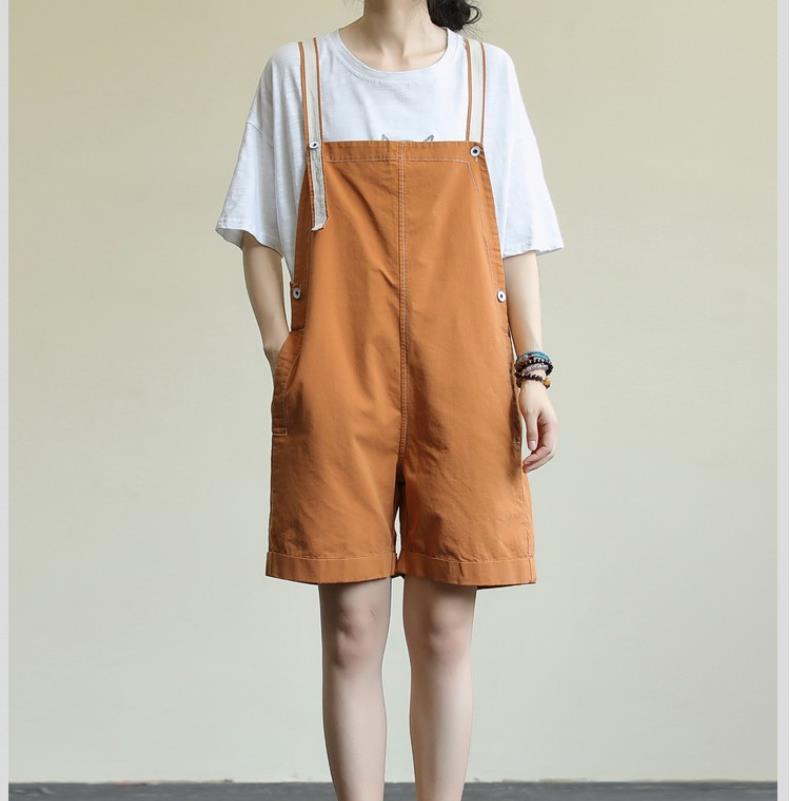 2023年夏新作 レディース服 サロペット ショートパンツ ゆったり