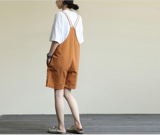 2023年夏新作 レディース服 サロペット ショートパンツ ゆったり