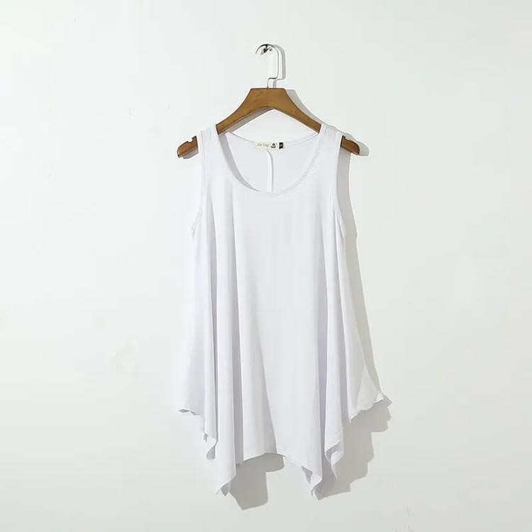 全8色 アシンメトリー レディース タンクトップ ロングタンクトップ