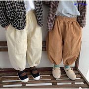 韓国子供服　春秋　コージュロイ　可愛い　男女兼用　ボトムス　ズボン　ロングパンツ　2色展開　80#-130#