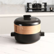 人気のあるデザイン INSスタイル 土鍋 蒸し器 養生 レトルト両用鍋 シチュー鍋 蒸し器 土鍋蒸し器付き