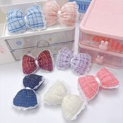 生地　刺繍アプリッケ　リボン　手芸DIY アクセサリー材料　布パーツ　ハンドメイド