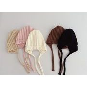 子供用帽子・ニット帽子・かわいい ・毛糸・暖かい耳保護帽・韓国風・ 7色
