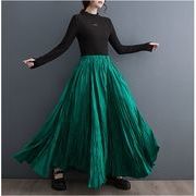 【秋冬新作】ファッションスカート♪ブラック/グリーン2色展開◆