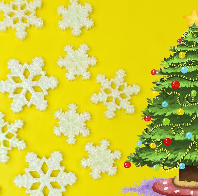 クリスマス  DIY素材 手作り デコパーツ 材料 アクセサリーパーツ 貼り付けパーツ  雪