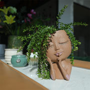 在庫限りお見逃しなく  庭の植木鉢 家の装飾置物 植木鉢 園芸 ユニークなデザイン 花盆 花瓶 誇張