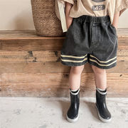 韓国の子供服 新作  子供用パンツ 子供の夏服 ジーンズ 女の子用ショーツ 男の子のズボン
