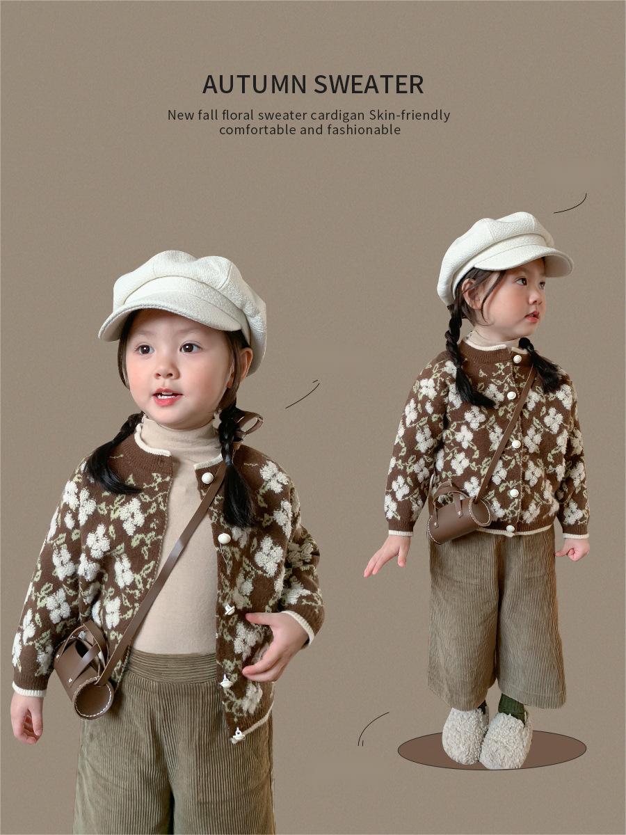 韓国子供服 セットアップ  長袖トップス  ベストセーター着  ベビー服 キッズ Ｔシャツロング80-140cm