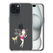 iPhone 15 Plus 側面ソフト 背面ハード ハイブリッド クリア ケース ピーターパン 妖精 3
