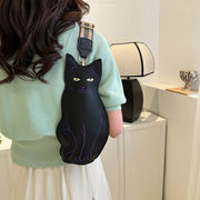 可愛い  猫の形 チェストパック  ショルダーバッグ  レディースファッション 猫バッグ