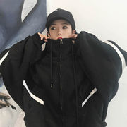 ベルベットの女装新型秋冬韓版ゆるい学生コート