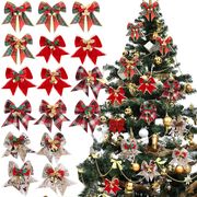 人気商品 サンタクロース クリスマス用品 蝶結び  店のウィンドウ  クリスマスツリーストラップ