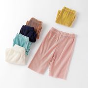 子供のモスキートパンツ 男子と女子 ホームカジュアルパンツワイドレッグパンツ ファッションブルマ