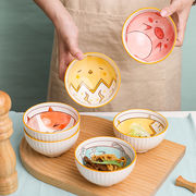 かわいい  カートゥーン  動物  家庭用  ごはん茶碗  陶磁器の茶碗  子供用食器  ラーメンボウル  湯たんぽ