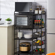 キッチン  マルチファンクション  電子レンジ収納棚  移動可能  カート台   オーブン台  置物棚