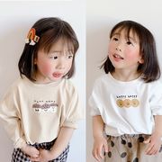 【秋新作】韓国風子供服 ベビー服 キッズ 男女兼用 カジュアル 長袖 トップス Tシャツ