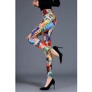 2023春夏新作 ボトムス 女 レディース ハイウエスト スキニー レギンス 九分丈パンツ