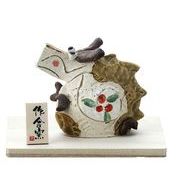 【新登場！新年を祝う！信頼の日本製！ほっこりかわいい陶磁器お飾り！】辰　たたら飾り（丸）