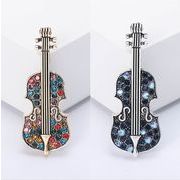 バイオリンのブローチ ファッション  楽器のブローチ レディースコサージュ 音楽アクセサリー