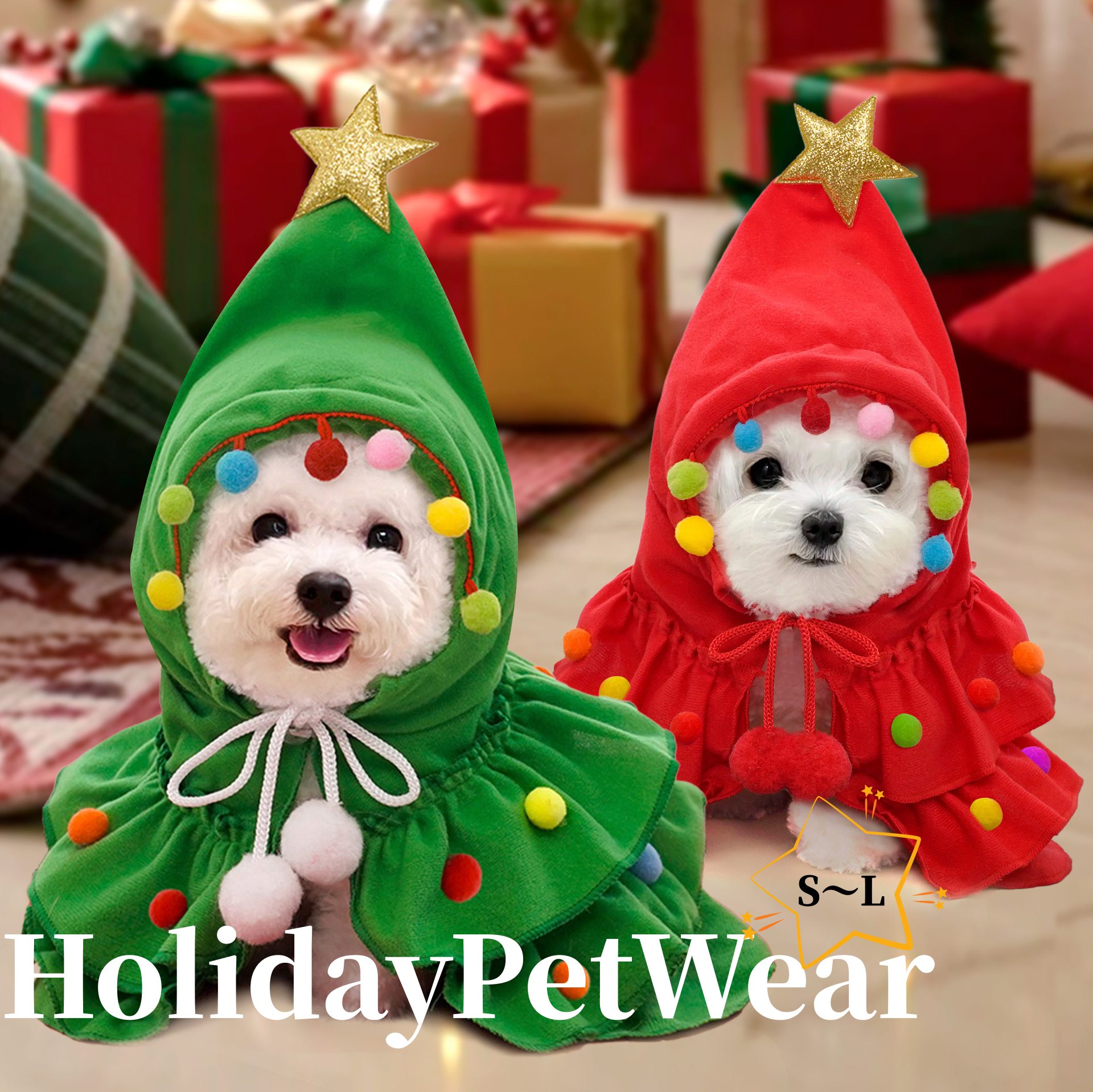 ペット犬服 クリスマス 犬 猫 用コスチューム 犬猫洋服 コスプレ変身服