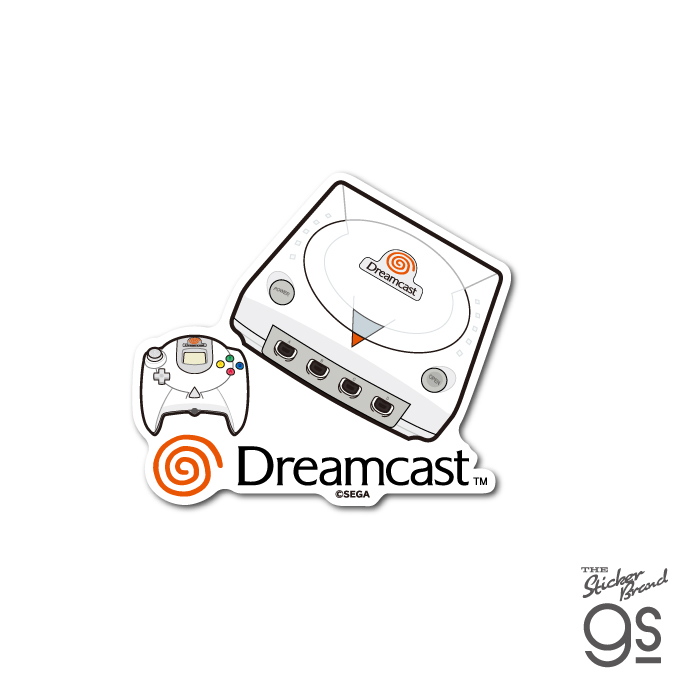セガハード ダイカットステッカー Dreamcast コンソール SEGA セガ ゲーム機  gs 公式グッズ SEGA-010