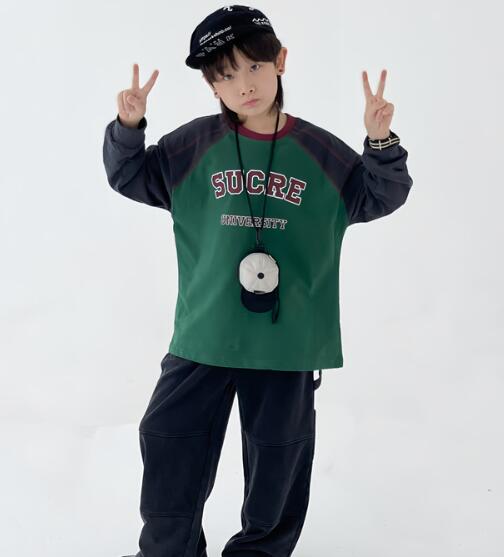 新品　韓国風　子供服　トップス　カジュアル長袖　Tシャツ　100-160cm