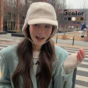 帽子　フライトキャップ　レディース　韓国ファッション　デザイン　秋冬　5colors