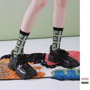 ソックス　靴下　ins風　レディース　韓国ファッション　デザイン　2colors
